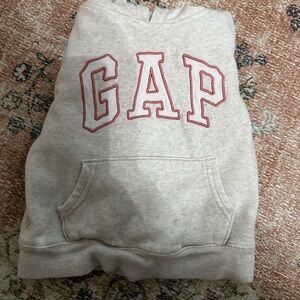 GAP Light Tan Hoodie with Peach Lettering